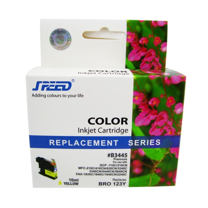 Cartus compatibil LC123Y Yellow pentru imprimante inkjet Brother - imagine 3